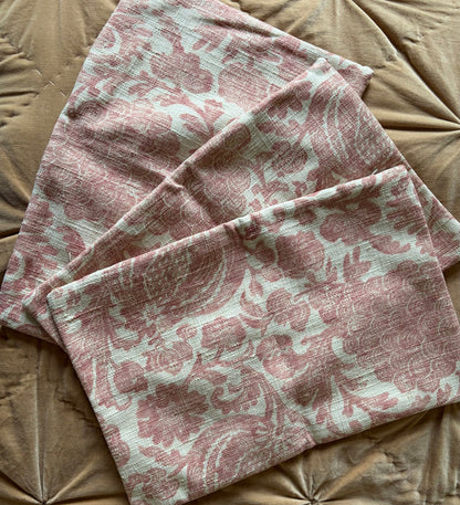 Sale: 12x18” Blush & Cream Floral Pillow Cover - Annabel Bleu