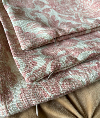 Sale: 12x18” Blush & Cream Floral Pillow Cover - Annabel Bleu