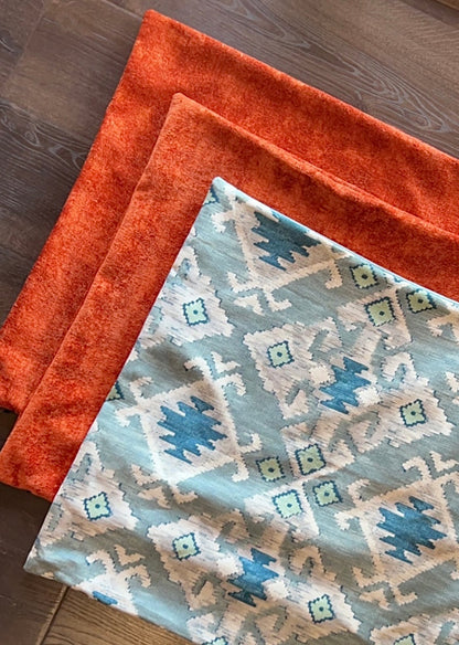 Sale: 24x24 Euro Sham Pillow Cover - Annabel Bleu