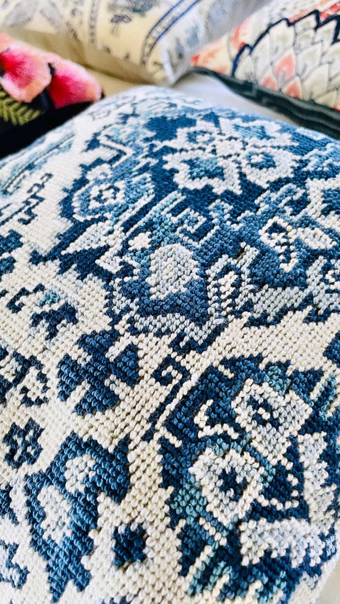 Schumacher Mini Pillows / Ringbearer Pillows - Annabel Bleu