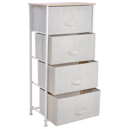 Simplify 4 Drawer Storage Chest-Beige/Green