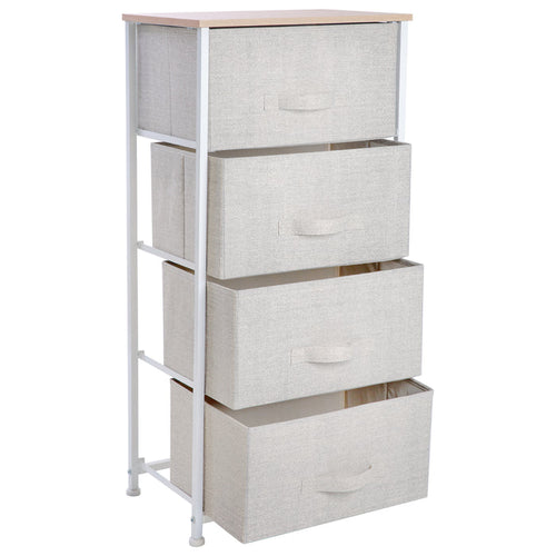 Simplify 4 Drawer Storage Chest-Beige/Green