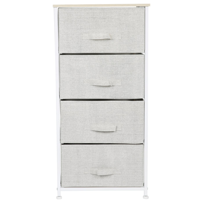 Simplify 4 Drawer Storage Chest-Beige/Green