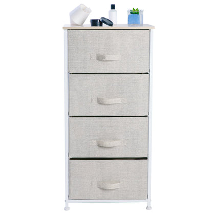 Simplify 4 Drawer Storage Chest-Beige/Green