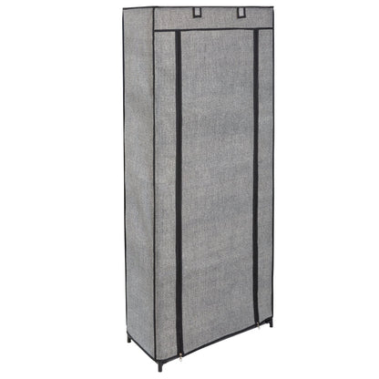 Simplify 8 Tier Shoe Organizer with Cover-Black