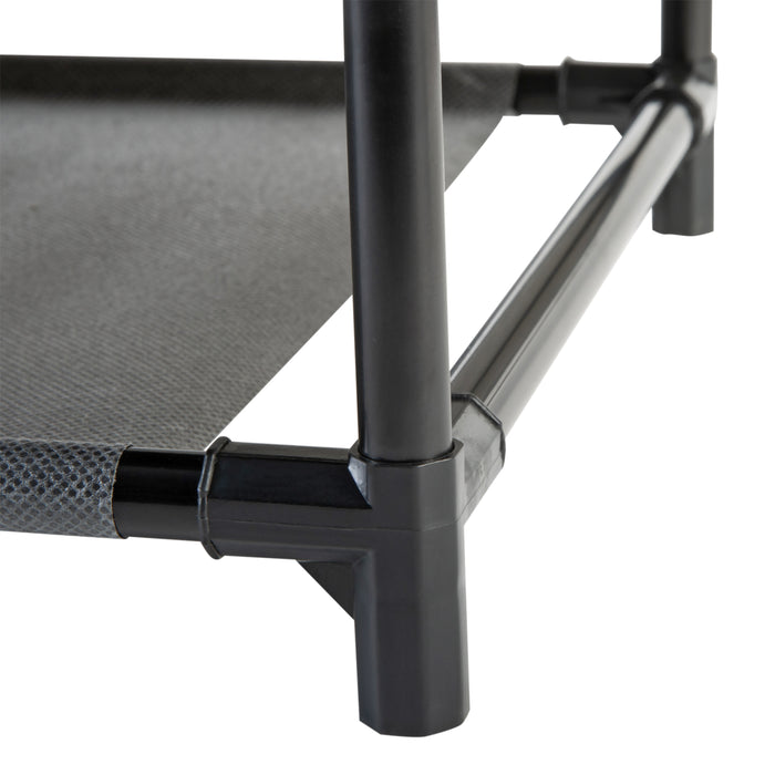 Simplify 8 Tier Shoe Organizer with Cover-Black