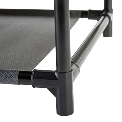 Simplify 8 Tier Shoe Organizer with Cover-Black
