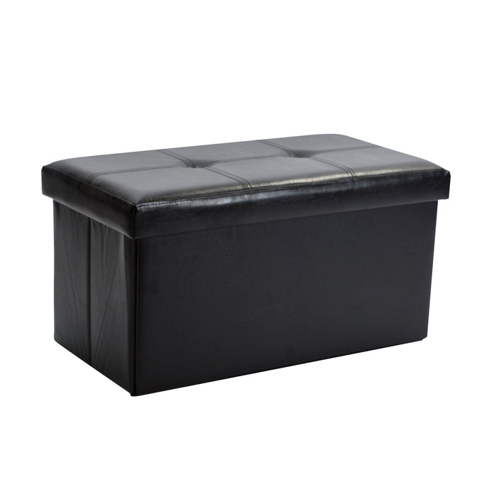 Simplify Double Folding Ottoman-Black