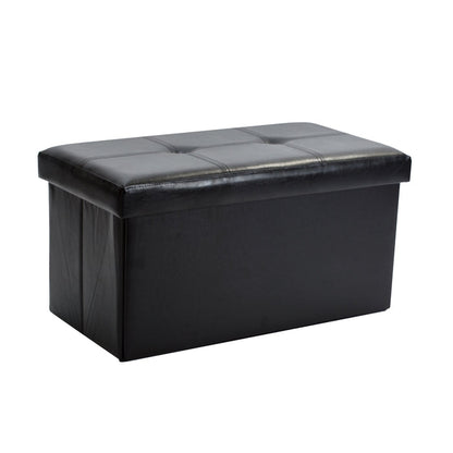 Simplify Double Folding Ottoman-Black
