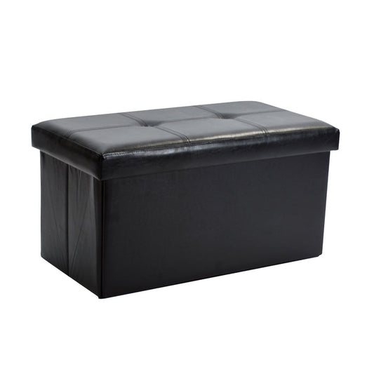 Simplify Double Folding Ottoman-Black
