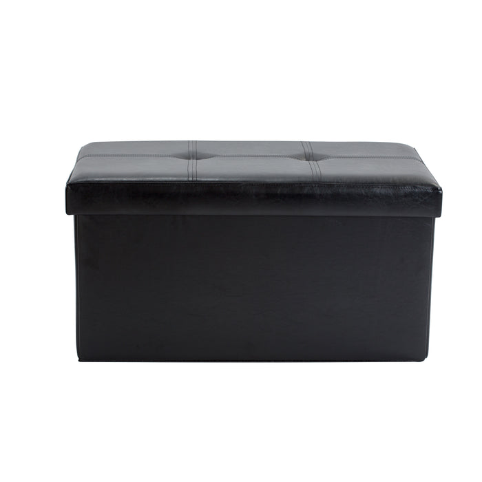Simplify Double Folding Ottoman-Black