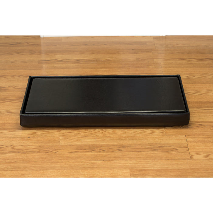 Simplify Double Folding Ottoman-Black