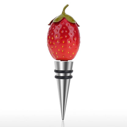 Strawberry Wine Bottle Cork Stopper: Fun and Stylish Wine Accessory