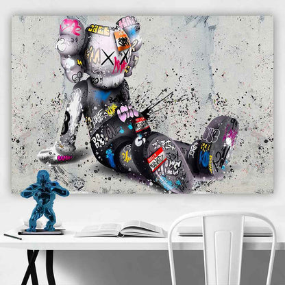 Street Splash: Dynamic Kaws Artwork