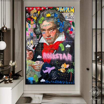 Symphony Rockstar Graffiti: Artistic and Whimsical