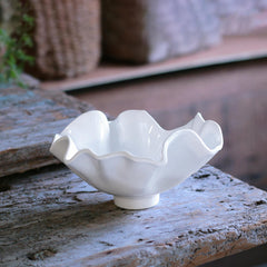 Beatriz Ball Vida Bloom Small Deep Bowl — Single bowl on a rustic table