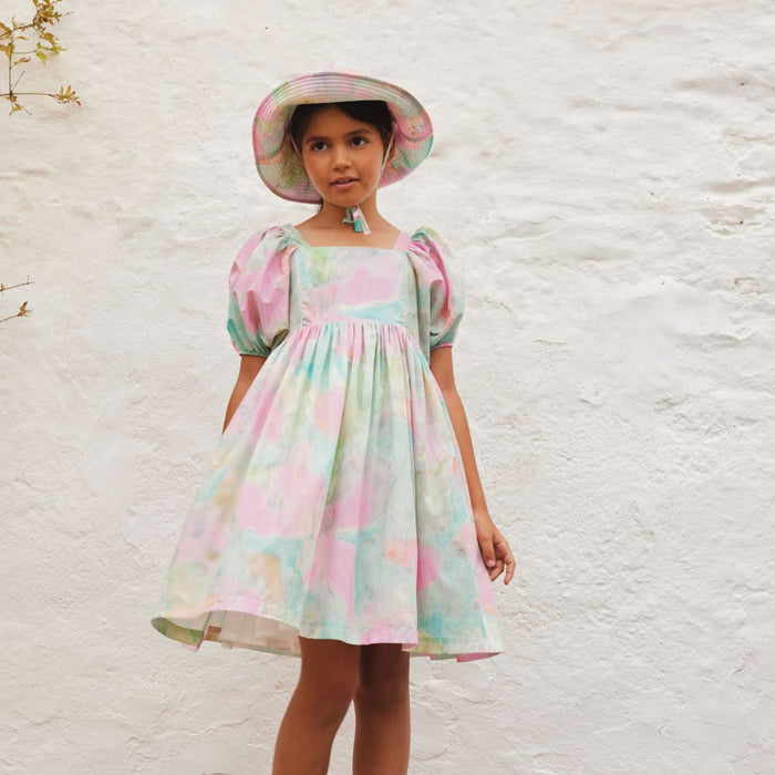 Bebe Organic Violetta Dress Watercolor