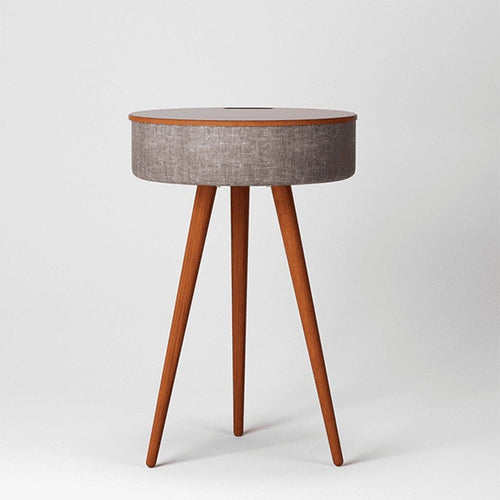 Wireless Charging Speaker Side Table - Modern & Functional Home Furniture