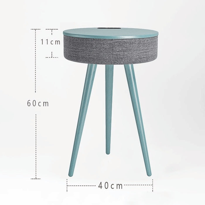 Wireless Charging Speaker Side Table - Modern & Functional Home Furniture