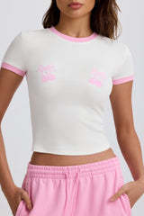 Cropped Baby T-Shirt in White