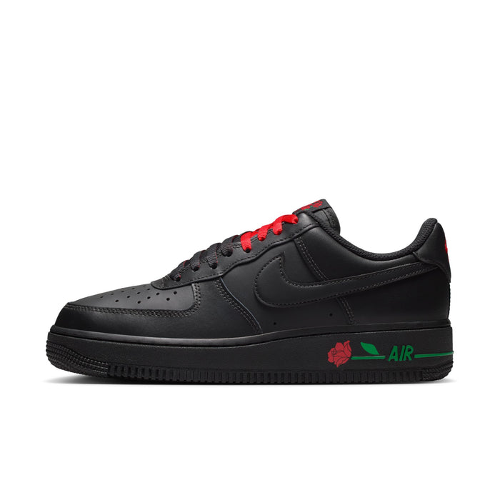 WMNS Nike Air Force 1 '07 SE (Black/Black/Sport Red)