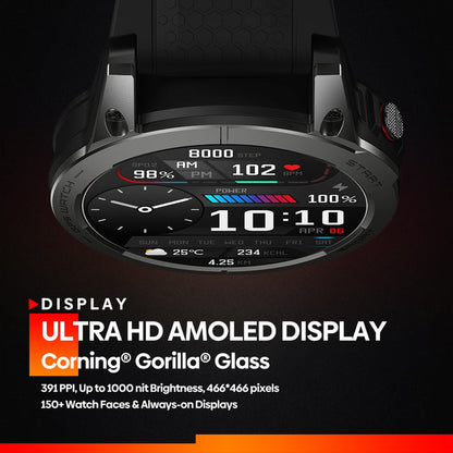 Zeblaze Stratos 3 Premium Ultra HD AMOLED Display GPS Smart Watch