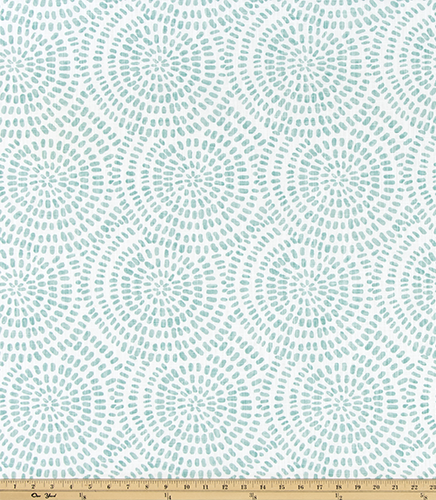 Zen Circles Home Decor Fabric / Cotton Upholstery Fabric / Medium weight fabric / Upholstery Fabric - Annabel Bleu
