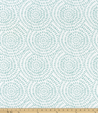 Zen Circles Home Decor Fabric / Cotton Upholstery Fabric / Medium weight fabric / Upholstery Fabric - Annabel Bleu